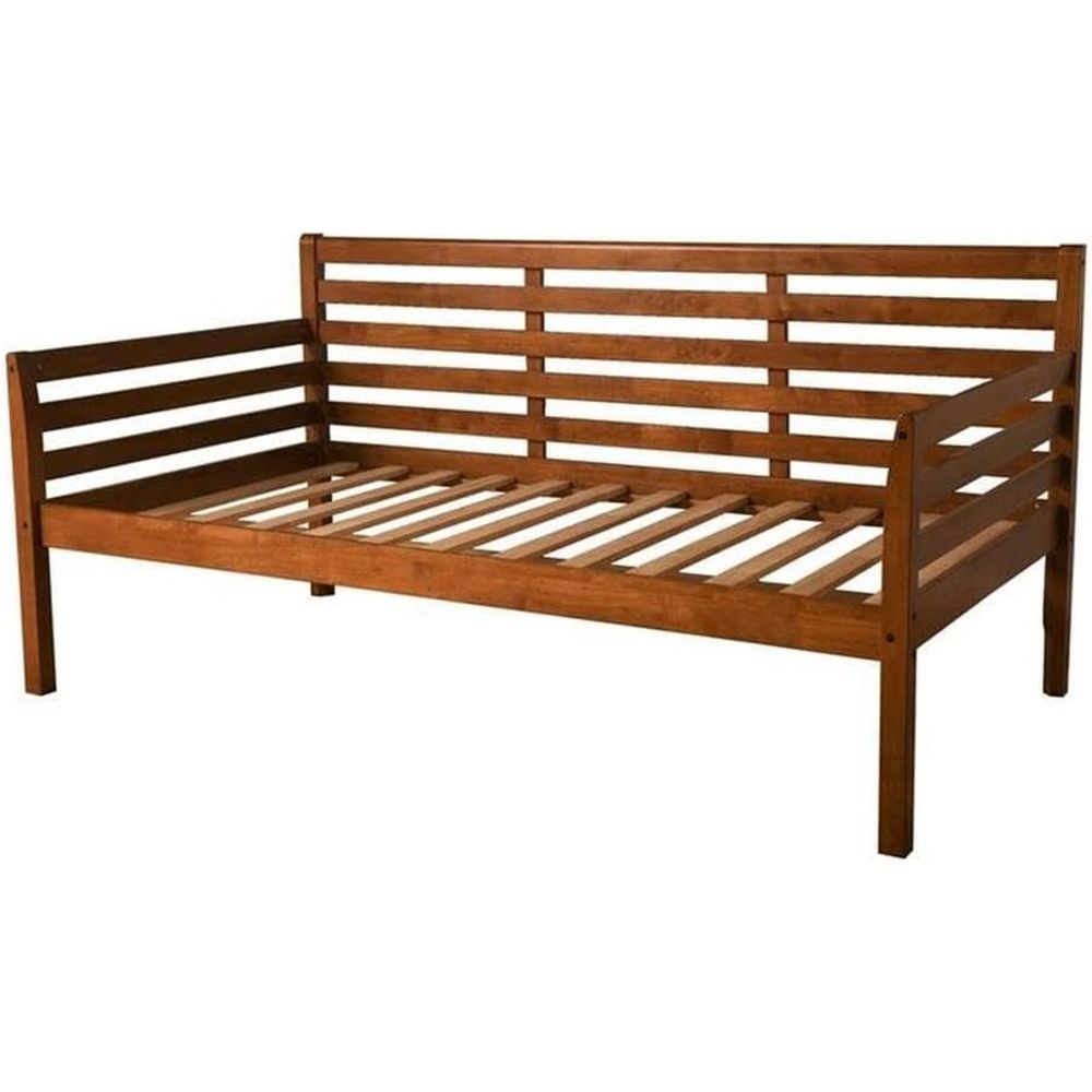 Sustainable Living Is - Twin Daybed in Medium Brown, Solid
