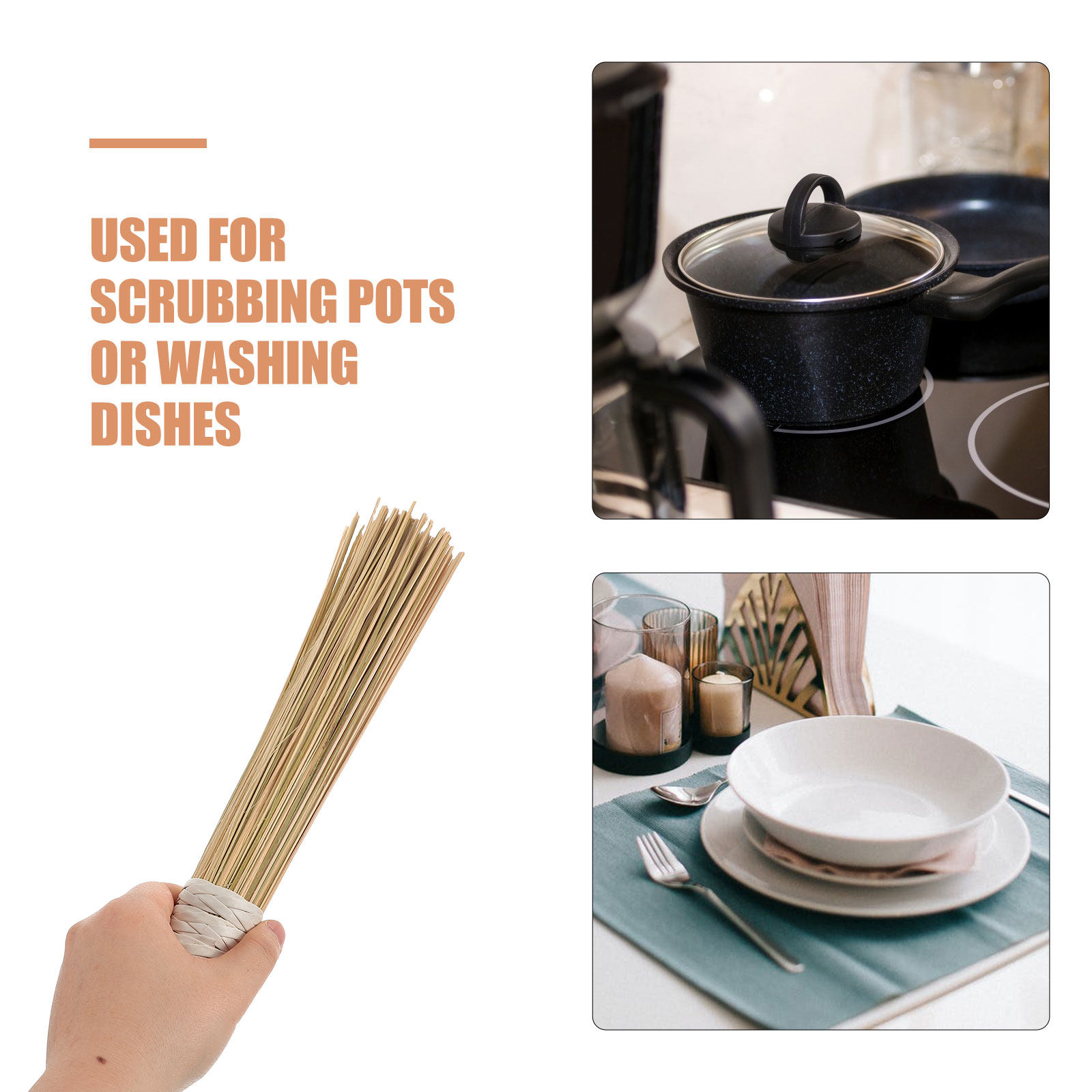 2 Pcs Cleaning Products Brush  - đánh giá và giá Dish Brush Bamboo