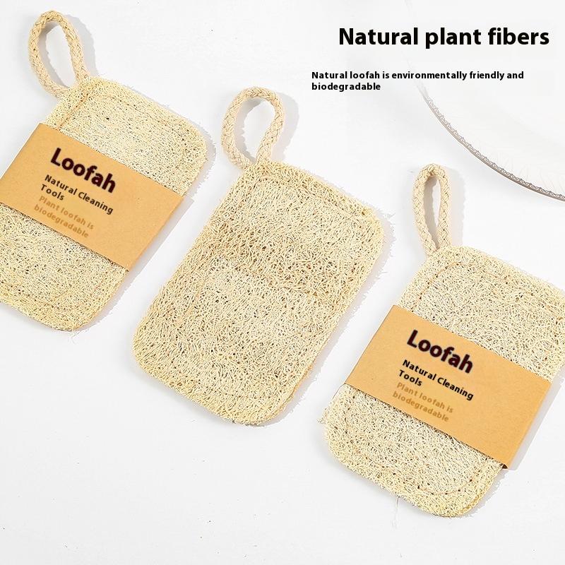 Natural Loofah Scrub Pad 6Pcs  - đánh giá và giá Dish Brush Bamboo