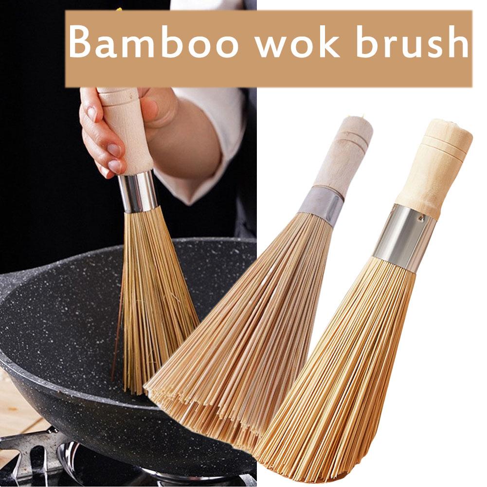 Natural Bamboo Pot Brush Long  - đánh giá và giá Dish Brush Bamboo