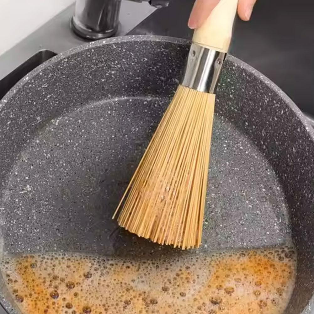 Natural Bamboo Pot Brush Long  - đánh giá và giá Dish Brush Bamboo