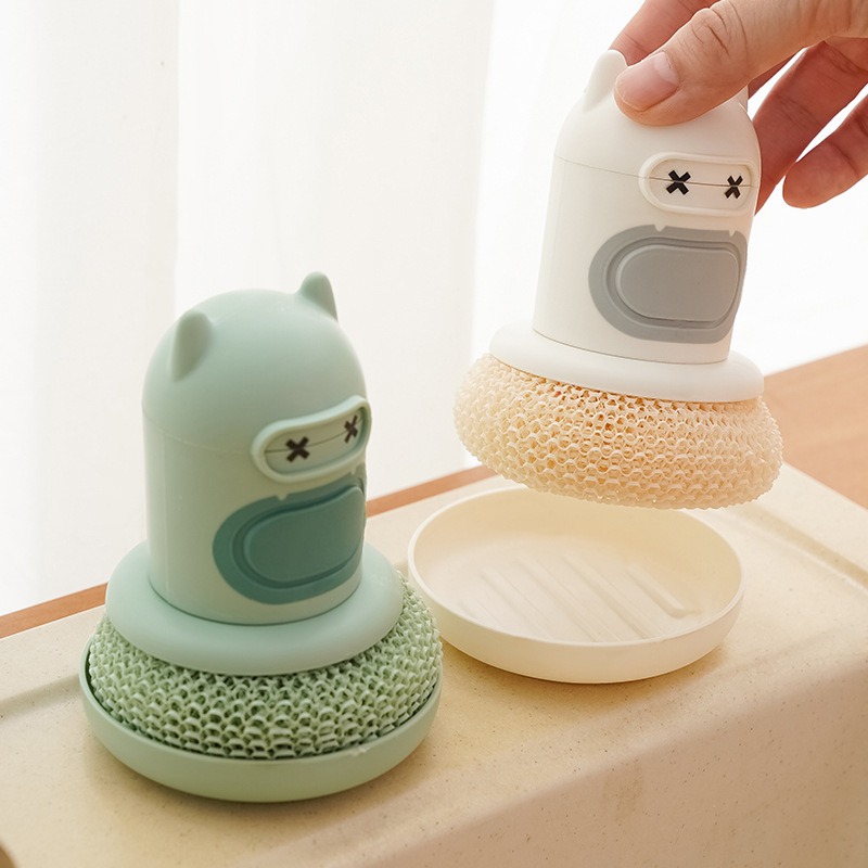Kitchen Cartoon Press Bottle B - đánh giá và giá Dish Brush Bamboo