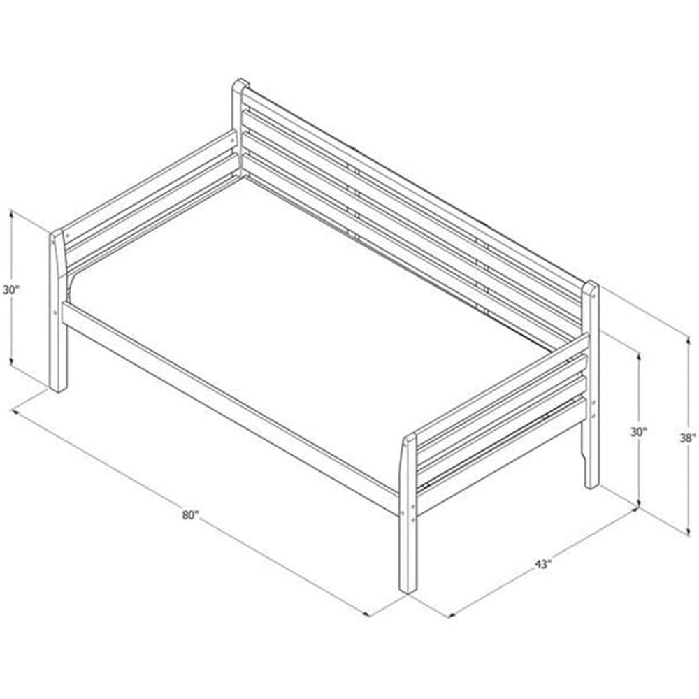 Twin Daybed in Medium Brown, S - đánh giá và giá Sustainable Living Is