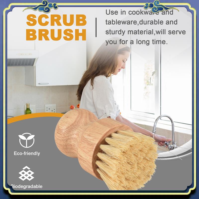A56P-Bamboo Dish Brush 2Pcs Ba - đánh giá và giá Dish Brush Bamboo