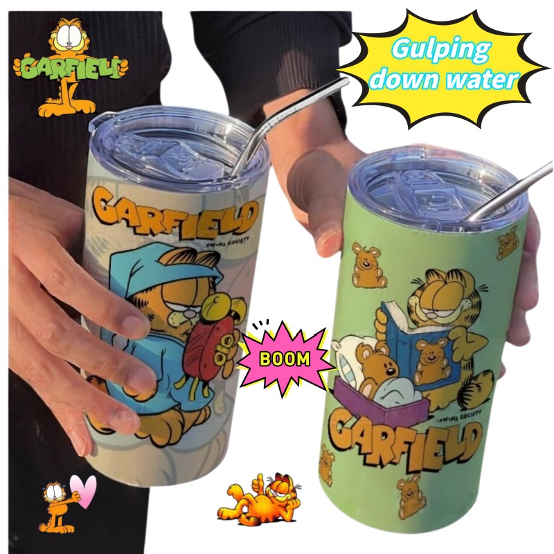 Garfield Coffee Cup Couple's H - đánh giá và giá Stainless Steel Straw