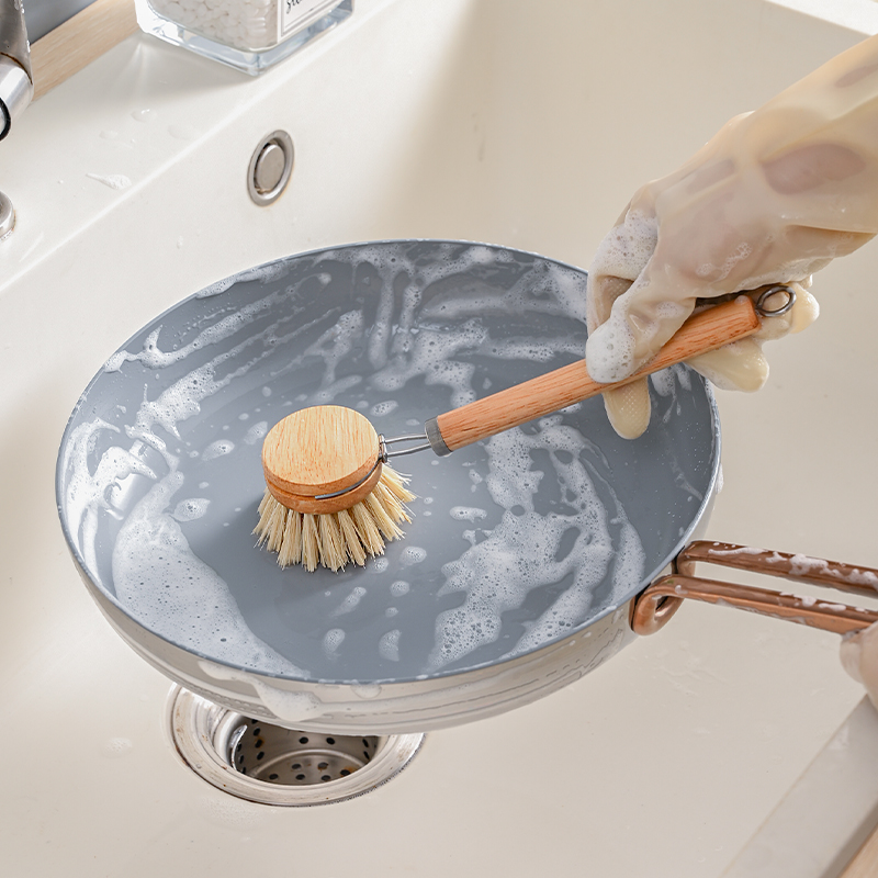 Wooden Handle Dish Brush Set w - đánh giá và giá Dish Brush Bamboo