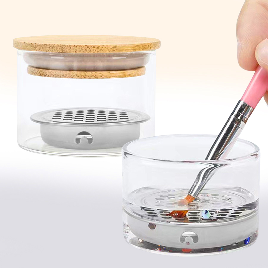 Nail Art Brushes Washing Cup N - đánh giá và giá Dish Brush Bamboo