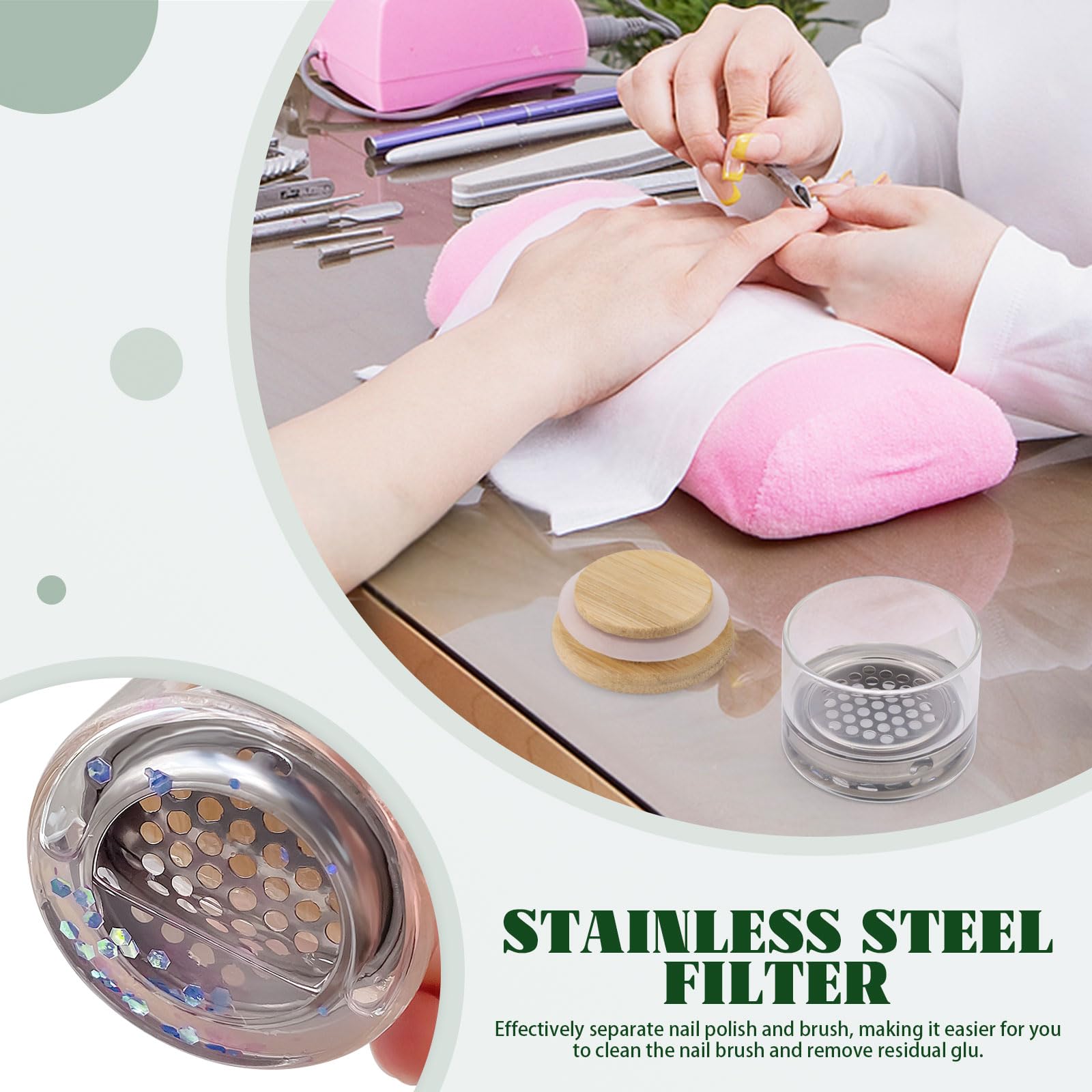 Nail Art Brushes Washing Cup N - đánh giá và giá Dish Brush Bamboo