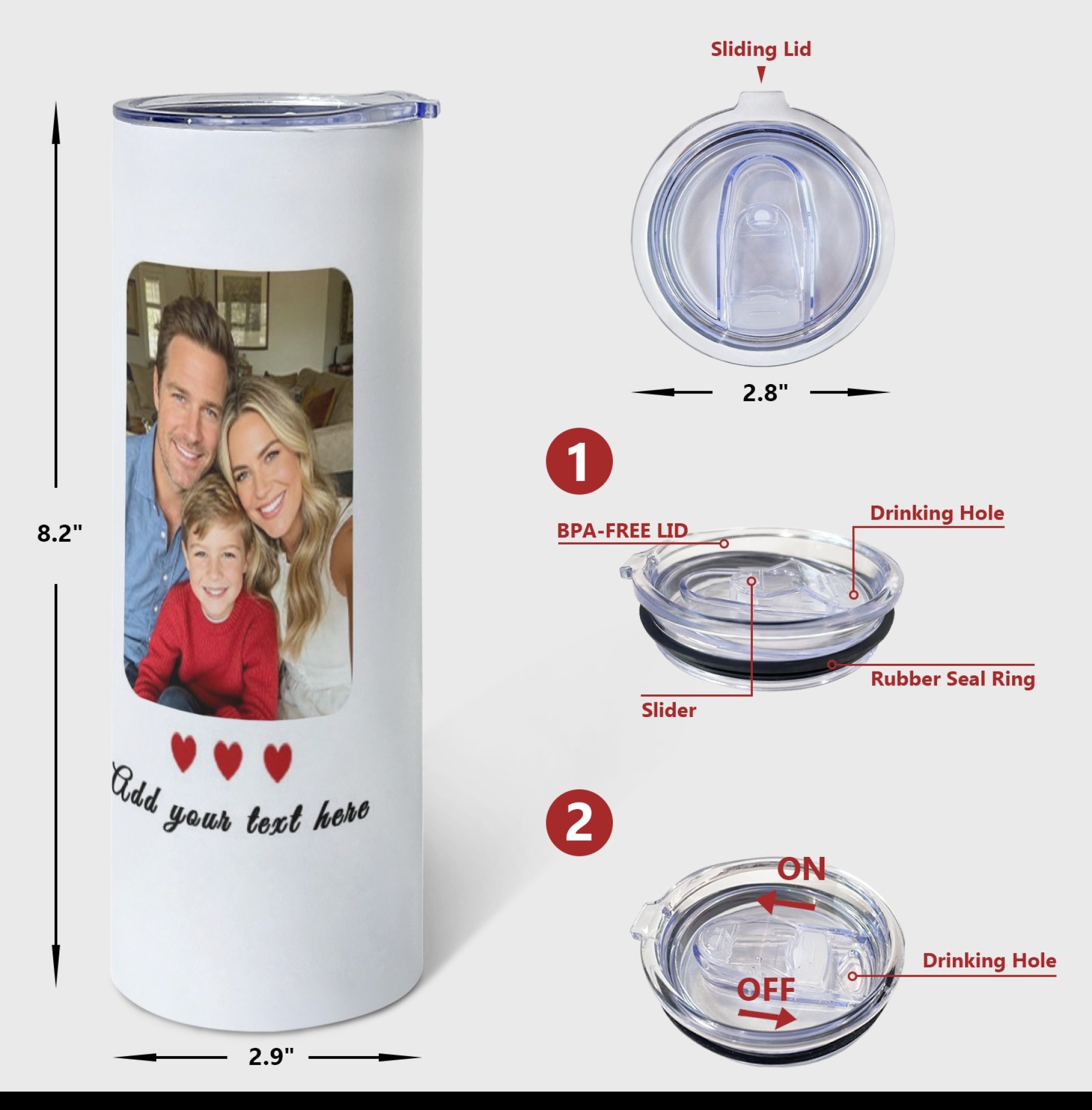 Custom 20oz Skinny Tumbler wit - đánh giá và giá Stainless Steel Straw