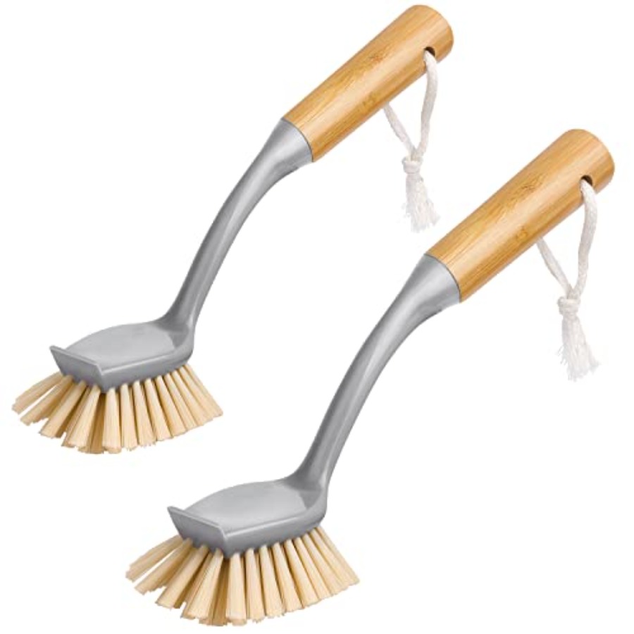 Dish Brush with Bamboo Handle  - đánh giá và giá Dish Brush Bamboo