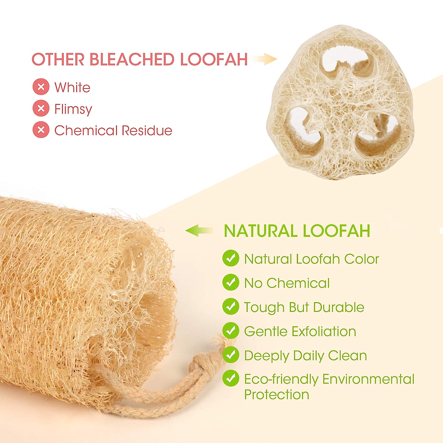 3pcs Full Loofah Natural Exfol - đánh giá và giá Dish Brush Bamboo